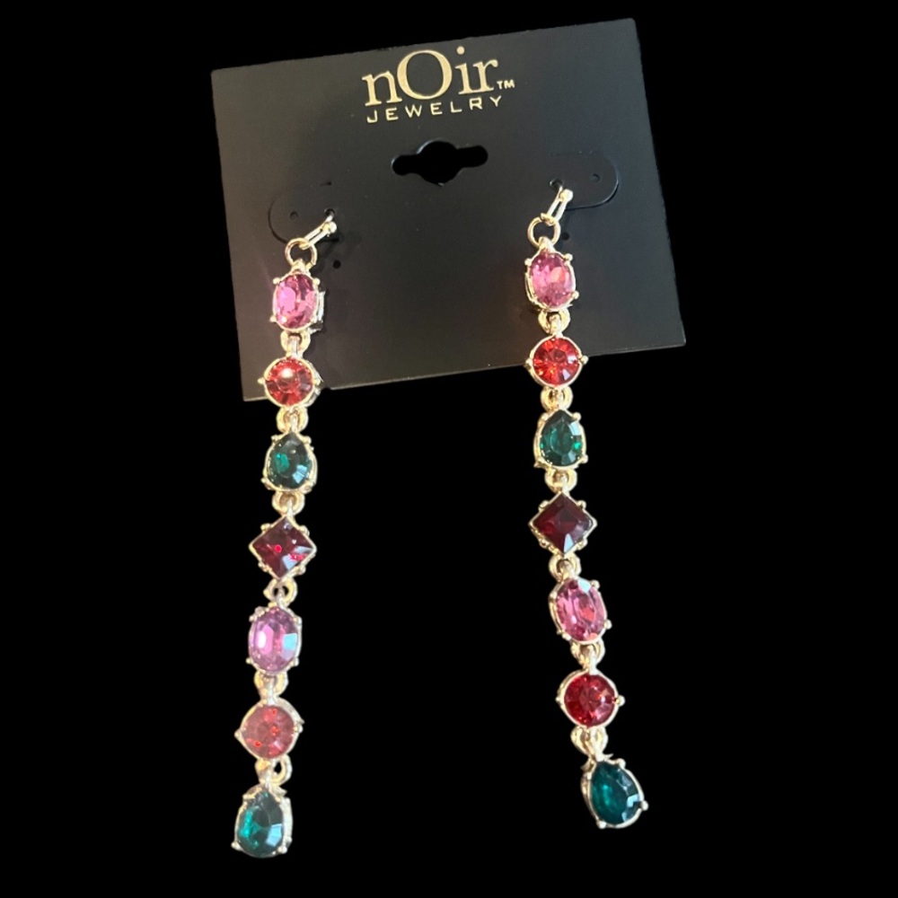 nOir Jewelry Vibrant Multicolor Earrings